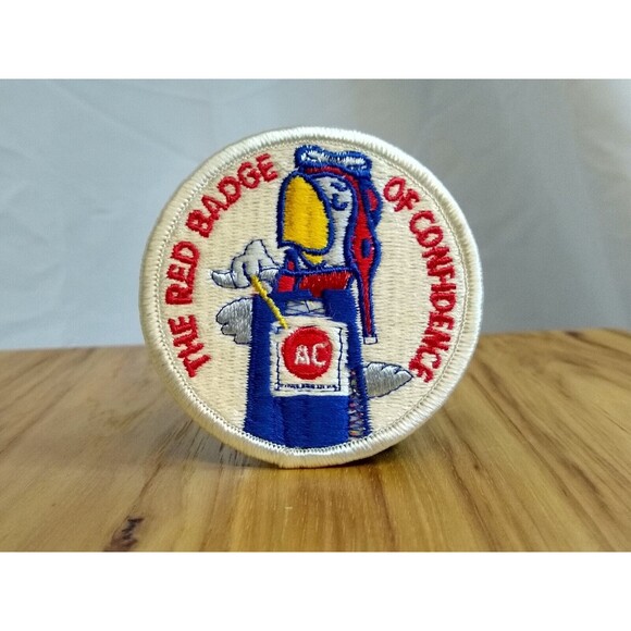 Other - VINTAGE RED BADGE OF CONFIDENCE AC AVIATION FLIGHT WINGS EMBROIDERED PATCH